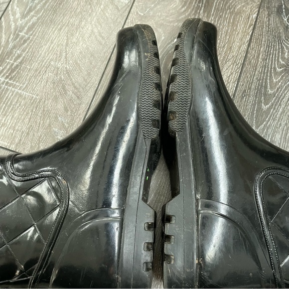 Sperry Topsider Quilted Rubber Rain Boot NELLIE women’s size 8 black - Picture 5 of 12